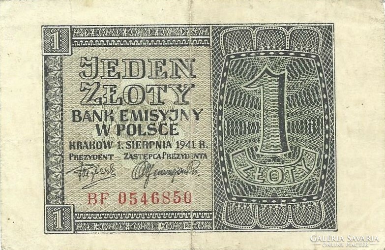1 zloty 1941 Lengyelország 2.