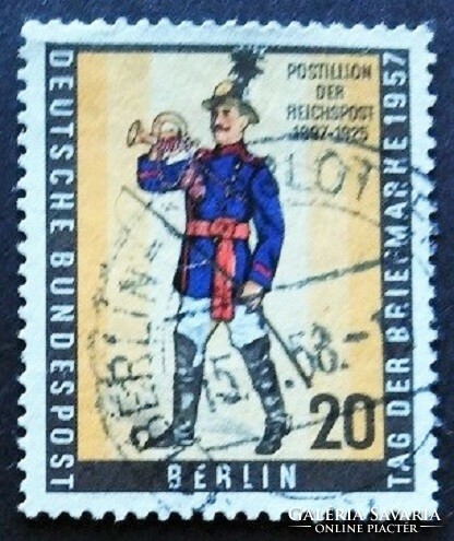 BB176p / Németország - Berlin 1957 Bélyegnap - Bélyegkiállítás bélyeg pecsételt
