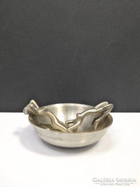 Art deco style design ashtray with nude figures - 51357