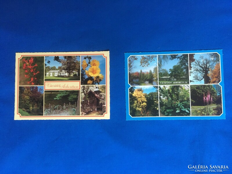 Two postcards: Vácratót arboretum