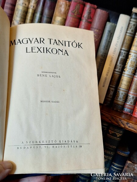 About 1935-bene lajos ed.: Hungarian teachers' lexicon second edition-cheap!