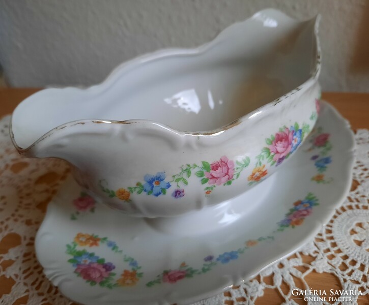 Zsolnay rare flower pattern saucer - in condition without cracks