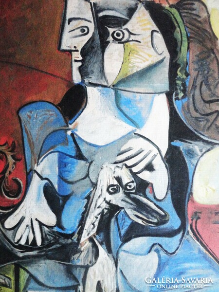 Pablo Picasso - Asszony kutyával