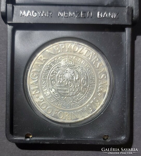 200 forint- Bethlen Gábor ezüst emlékérme 1979 aUNC