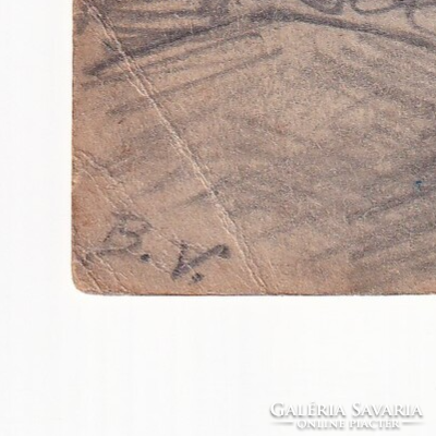 H:84 Húsvéti antik Üdvözlő képeslap "Kézzel rajzolt, Kleitich főtisztelendő úrnak"  Temesvár