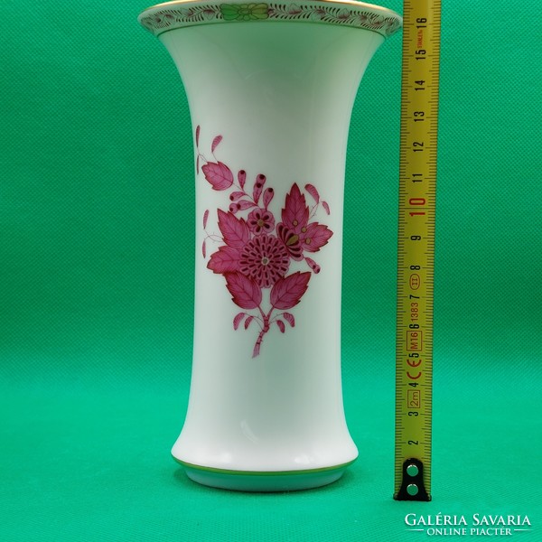 Herend apponyi patterned porcelain vase