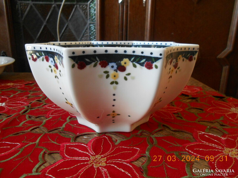 Zsolnay sissy pattern star-shaped large bowl