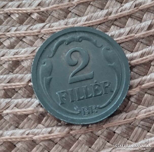 2 Filér 1943 tin, extra