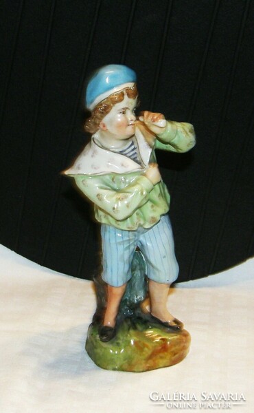 Tengerész fiú - Antik Aich porcelán - 19 cm