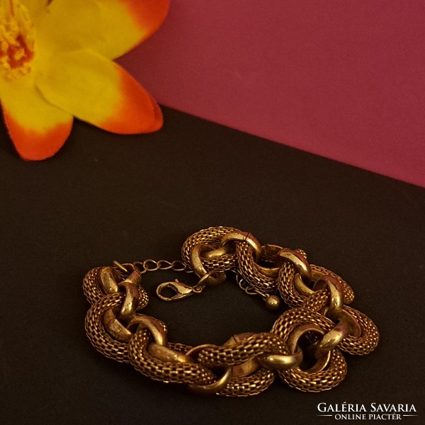 Old gold-plated bracelet 1.5 cm