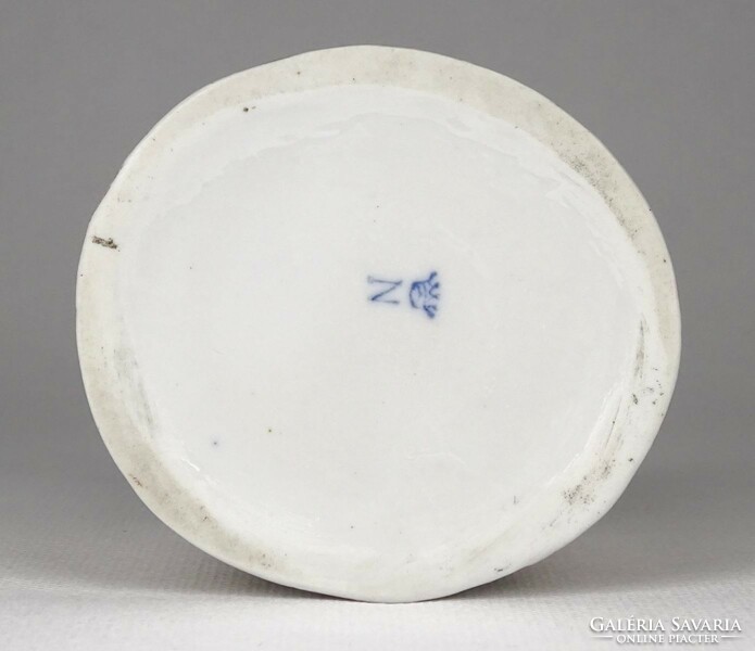 1P952 old capodiomonte porcelain ring holder bowl
