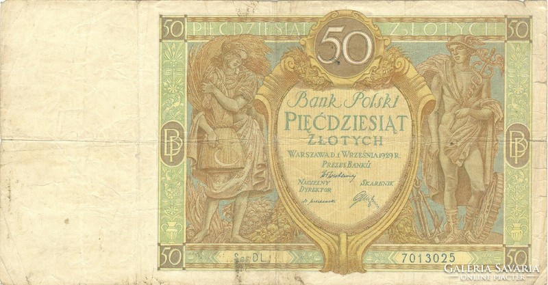 50 Zloty zlotych 1929 Poland 2.