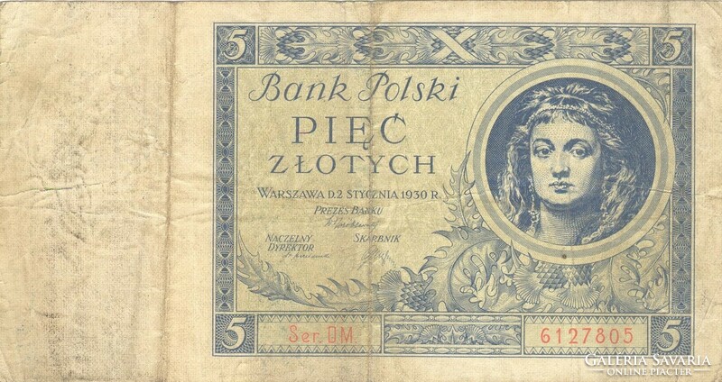 5 Zloty zlotych 1930 poland 2.