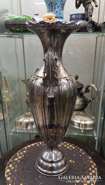 Antique silver vase