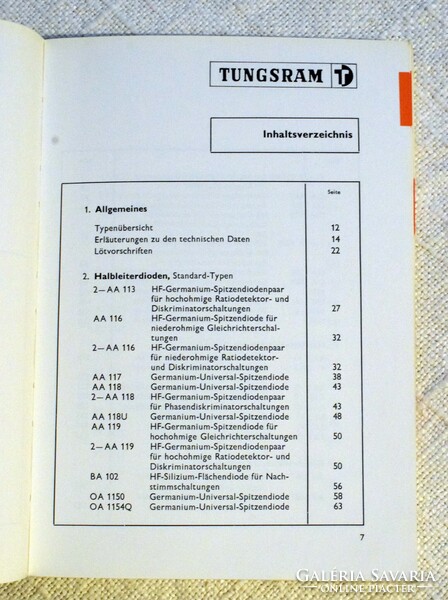 Tungsram , 1966 Tungsram tranzisztor kéziköyv 69 , német nyelvű elektronikai szakkönyvek .