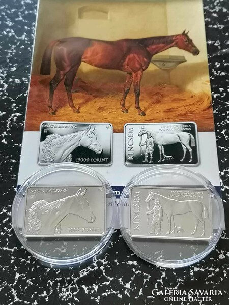 My treasure is the Hungarian racing horse HUF 3000 non-ferrous metal medal 2024 unopened unc +prosi