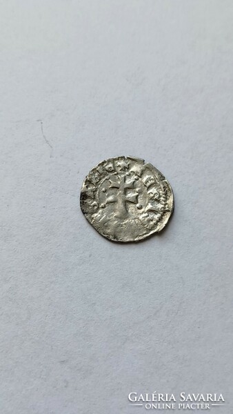 Louis I silver denar with nutmeg head