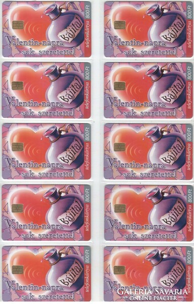 Hungarian phone card 1130 for Valentine's Day 1999 250,000 Pcs.