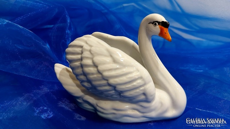 Drasche hand painted porcelain swan.