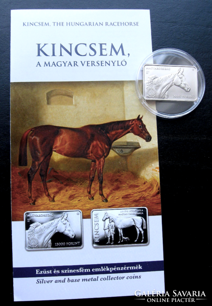 2024 - Kincsem, the Hungarian racing horse - HUF 3,000 commemorative coin - bu - in capsule, with mnb description