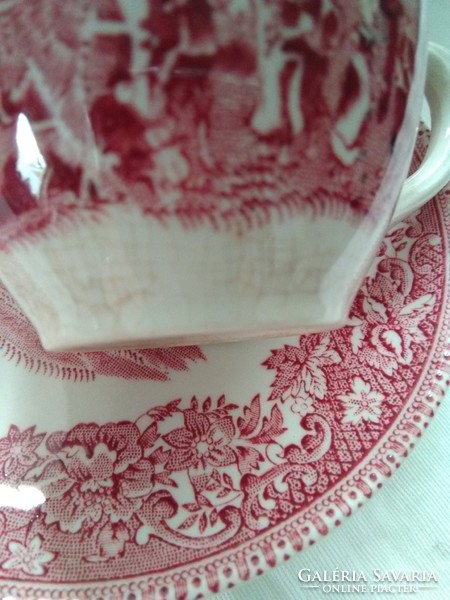 5Pcs.English cottage espresso cup + saucer