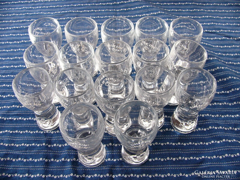 Unicum glass with thick walls