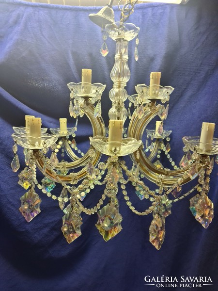Beautiful Muramó chandelier with 12 arms, in perfect condition