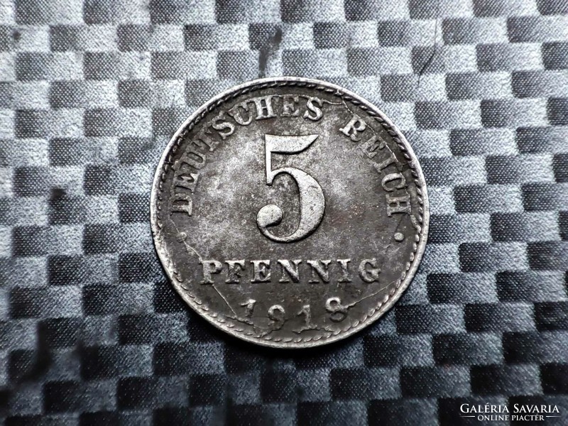 Németország 5 pfennig, 1918 Verdejel ''A'' - Berlin