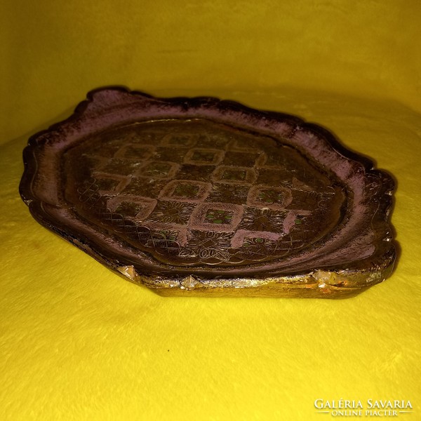 Florence baroque style Italian wooden tray.
