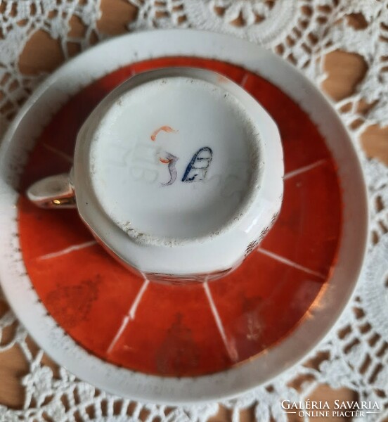 Altwien coffee cup with bottom, wonderful piece, no breaks or cracks.