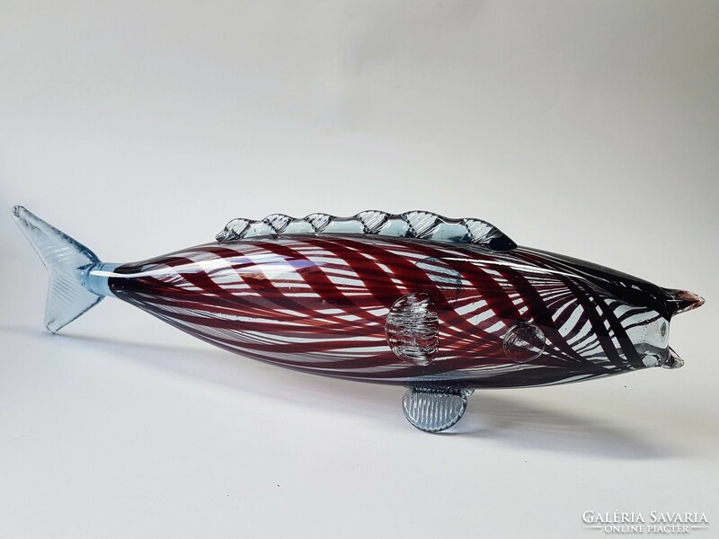 Colorful glass fish 37 cm