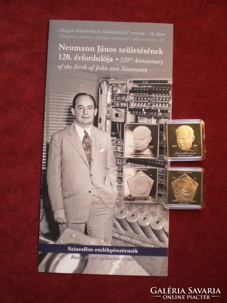 Neumann János szül. 120.évfordulója, prospektussal, UNC kapszulában.
