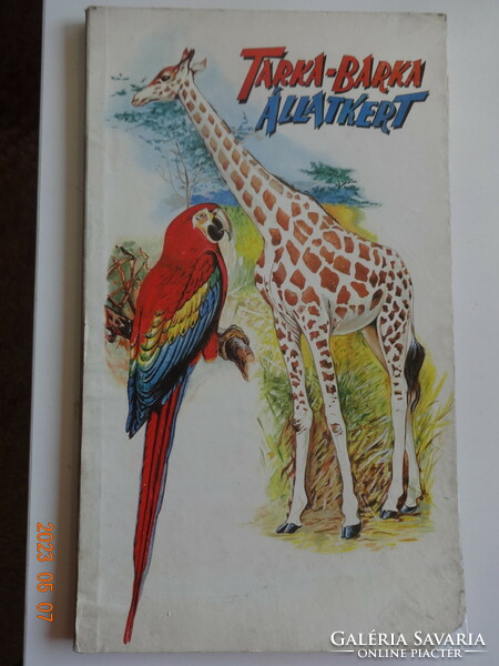 Tarka-barka állatkert - kemény lapos mesekönyv, lapozó