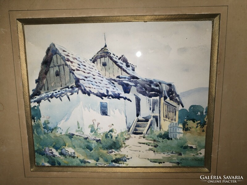 Nagybànyai utca. Hìres magyar festőművèsznek tulajdonìtott gyönyörű festmény.