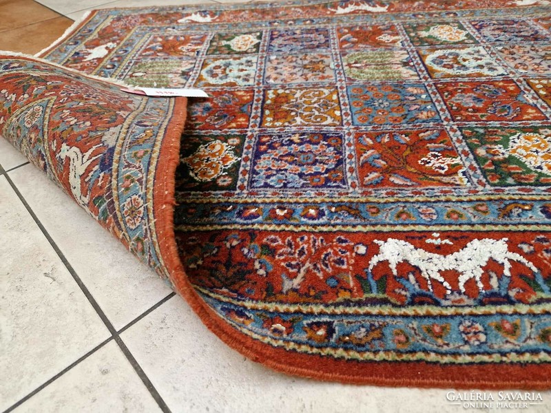 Caterpillar silk contour Iranian bakhtyar 100x140 hand knotted wool persian rug bfz587