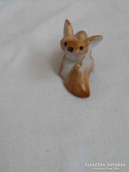 Rare mini Herend porcelain fox