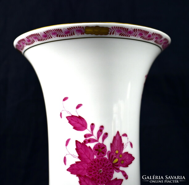 First-class marked porcelain vase with Apponyi pattern from Herend!