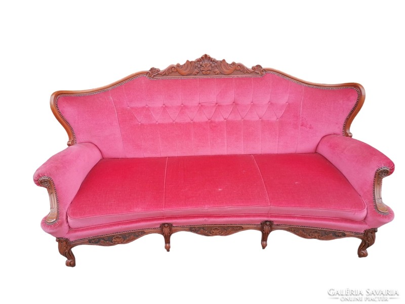Neo-baroque mauve sofa set