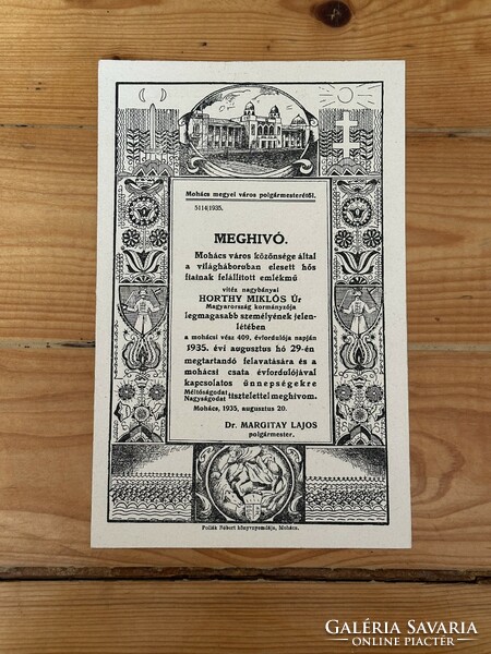 First vh. Heroic invitation 1935