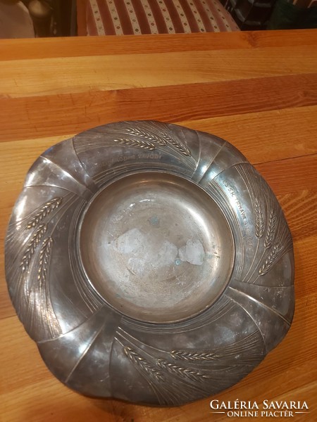 Art Nouveau silver-plated copper bowl, from 1926, 31 cm