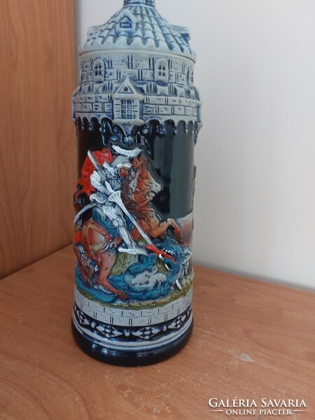 (K) beautiful beer mug dragon slayer holy pearl 28 cm, larger size.
