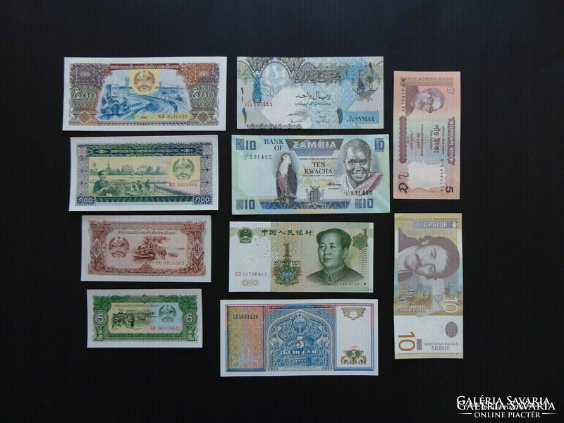 10 pieces of foreign beautiful crisp banknotes 02