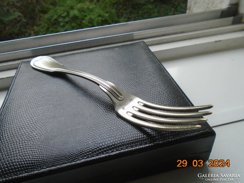 1850 Silver plate French metal blanc alpaca fork with j&b 84 master mark