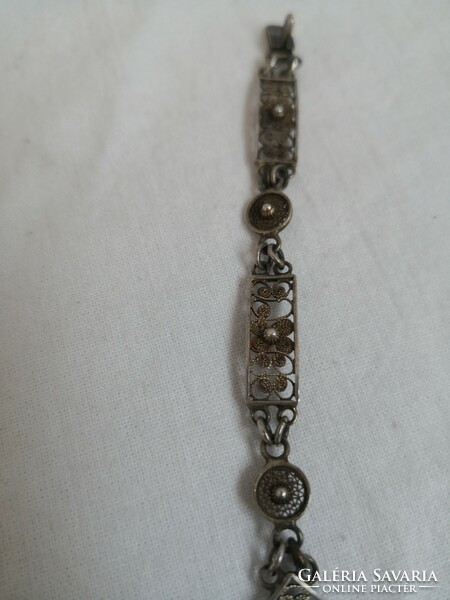 900 silver bracelet with cameo inlay