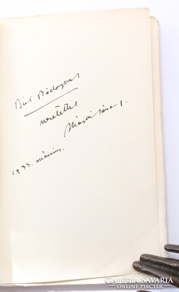 Signed - Sándor Márai - the school of the poor rare first edition 1933 !!