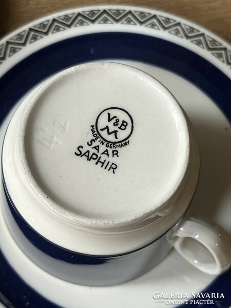 V&B “Saphir” kávés csésze alátéttel