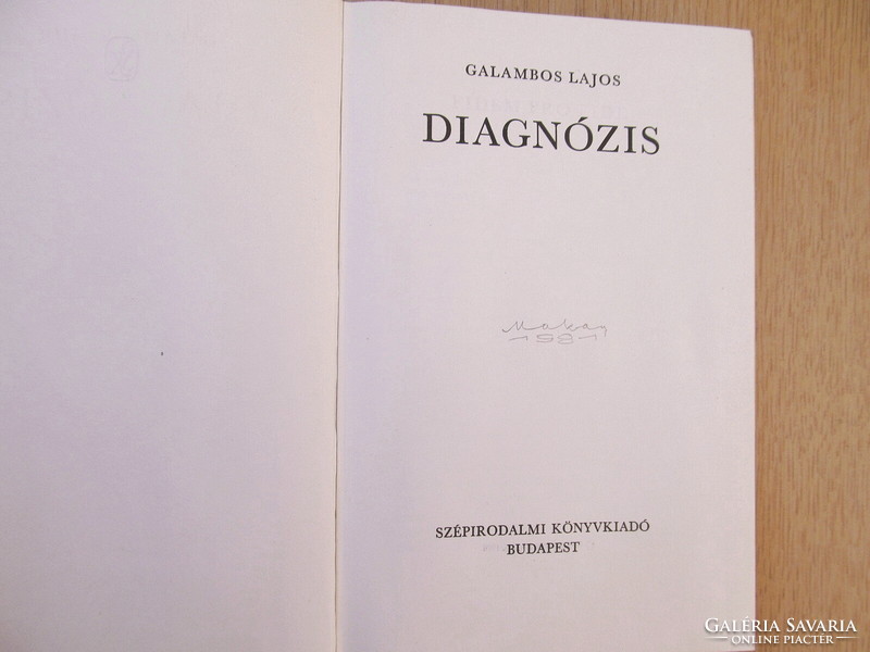 Galambos Lajos - Diagnózis