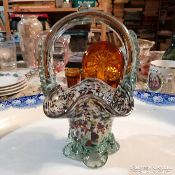 Murano glass offering basket - art&decoration