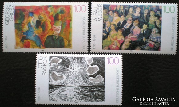 N1656-8 / Németország 1993 20.századi festészet bélyegsor postatiszta