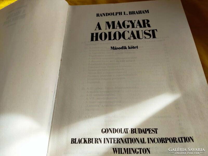 The Hungarian Holocaust II. Volume